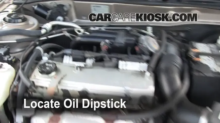2002 Mitsubishi Galant ES 2.4L 4 Cyl. Oil Check Oil Level